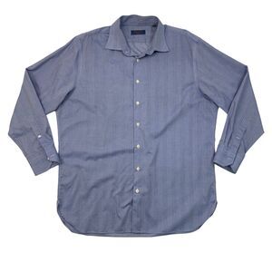 Broletto Shirt Men 17 Striped Non Iron Cotton Traditional Fit Collared Button Up